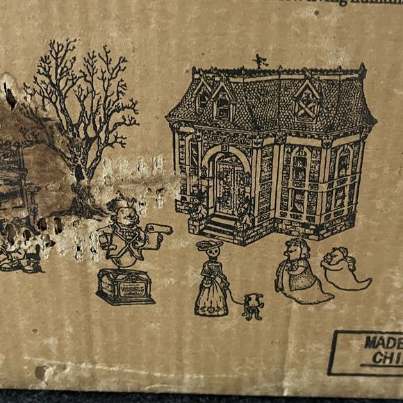 2005 Hallmark Haunting Collection Dead Wood Shops Ghost Town Lighted Box Table - Picture 15 of 16